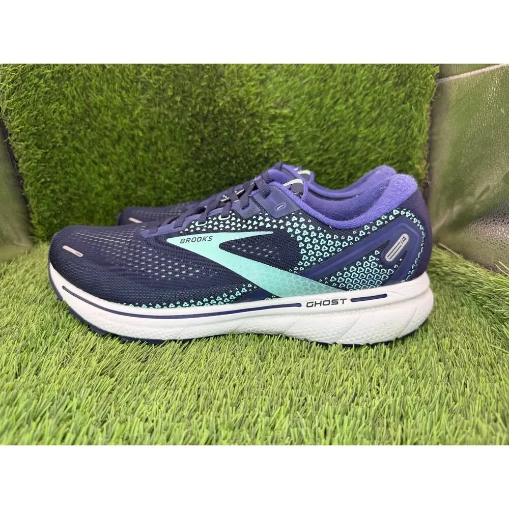 Brooks Ghost 14 1203561D446 Athletic Sneaker Women's 13D Blue Mesh Gym Running